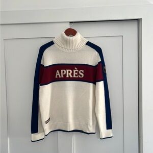 Alp N Rock x Peroni Après Ivory Unisex Turtleneck Ski Sweater